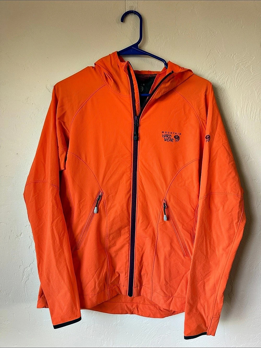 Mountain Hardwear Women's Orange Hooded Jacket Size Medium Like New
